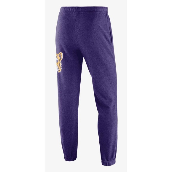 LSU Tigers Team Sweatpants Nike Purple Gold Pockets Mens Size XL New Fast Ship - Picture 2 of 12